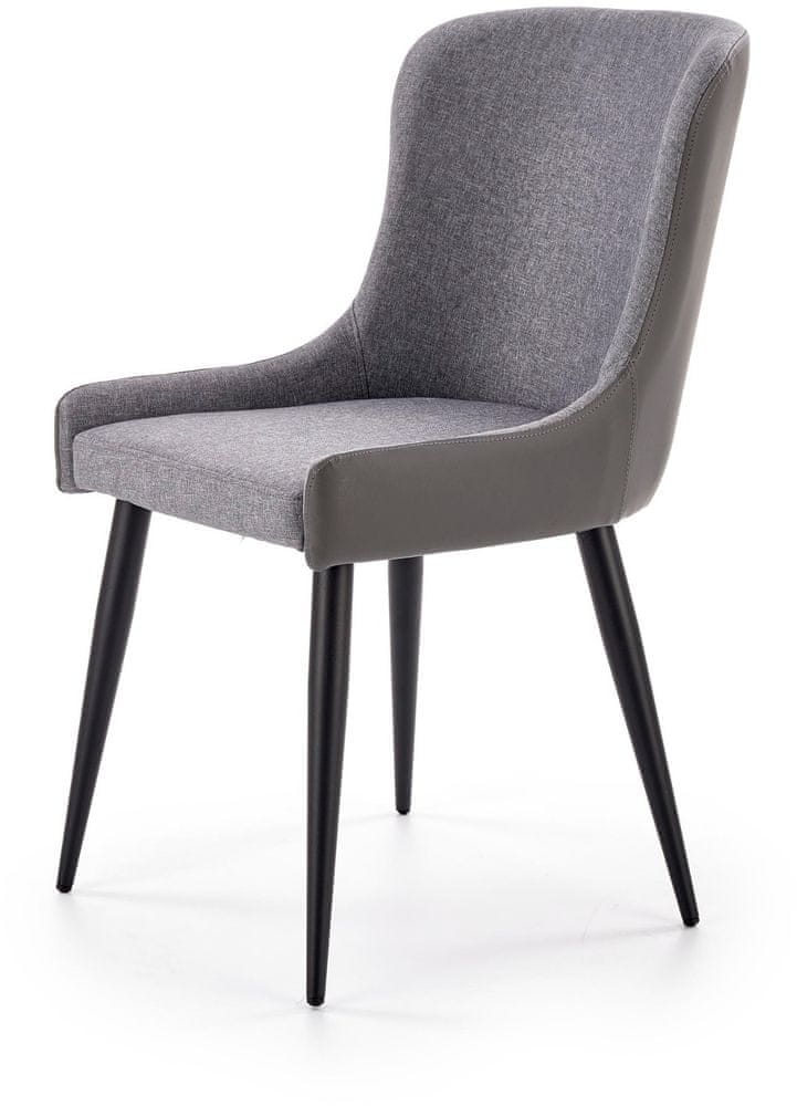 Halmar Jedálenská stolička K333, tmavo/svetlo sivá
